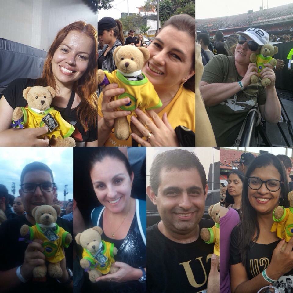 Joshuathebearu2's tweet photo. Memories of Joshua’s time with Fabiano, fantastic memories ❤️🐻🇧🇷 #u2 #joshuathebearu2 #followtheu2bear #u2jt30 https://t.co/odXIiRUNjZ