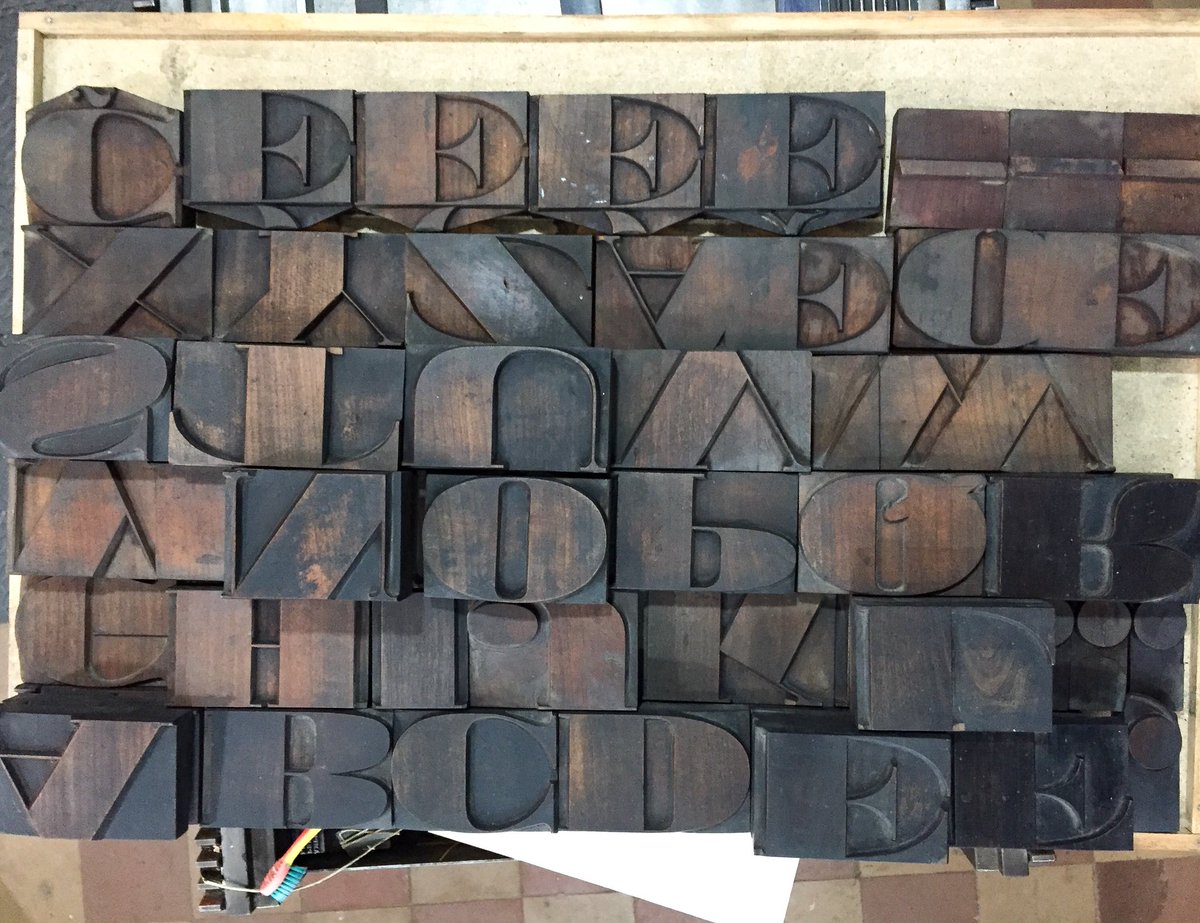 ampersanden's tweet photo. The new #woodtype #fatfaces is now clean (T.Boré, France, circa 1870. 14cicero) https://t.co/Hp5SbfG1aq