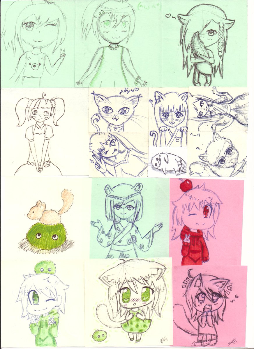 ComicPortalDE's tweet photo. Über das Jahr hinweg sind wieder viele kleine Niedlichkeiten entstanden <3 danke Josi! #fanart #chikari #comicportal #marimu https://t.co/dH6rCVlJ5F