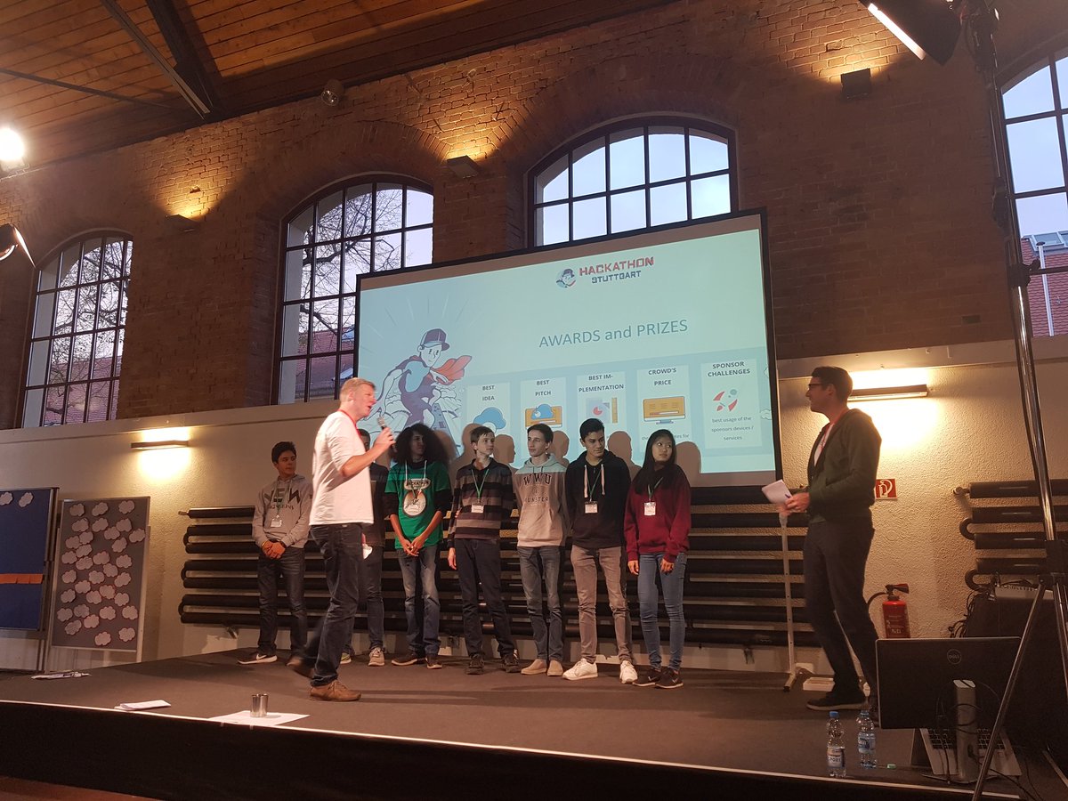 DBHackathon's tweet photo. Herzlichen Glückwunsch... #hackstgt17 1/2 https://t.co/0S4Grl5DPU
