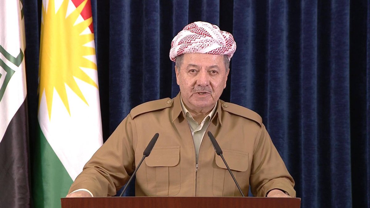 عاجل __ #البارزاني: استفتاء إقليم #كوردستان كان من أجل ايجاد حلول سلمية لمشاكلنا