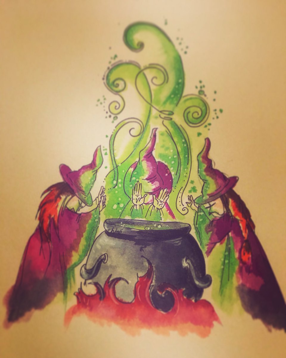 4305Chloe's tweet photo. #inktober2017 #inktober day29: #united #ocuspocus https://t.co/3FV2N5eixu
