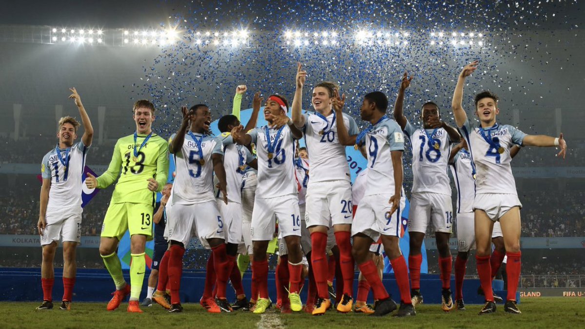 England’s U17 squad won the World Cup beating Spain!!! Absolutely brilliant game. Congratulations! ⚽️⚽️
