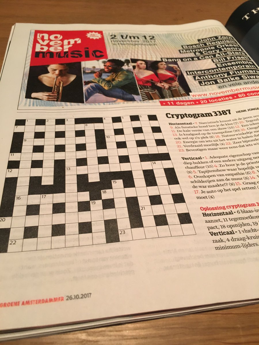 NovemberMusicNL's tweet photo. En @DeGroene nodigt ook #Amsterdam -ers uit naar t zuiden. Pracht programma #NM2017 11 dagen, 80 concerten. Be there! https://t.co/YpnC7cZJh2