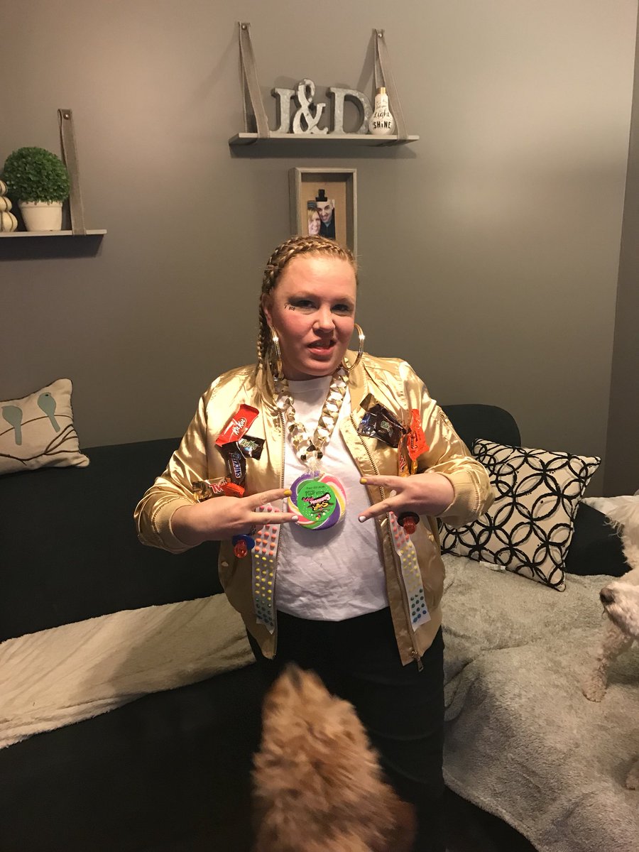 echodml82's tweet photo. @SunnyAnderson thank you and @JeffMauro for the costume idea! Whaddya think?!? 🍭🍬#CandyRapper https://t.co/pUxSfbt4sX