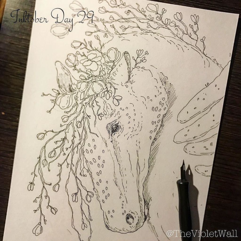 thevioletwall's tweet photo. 🐴 Inktober Day 29 "Horses by my side" #dippen #inktober #inktober2017 #inkdrawing #inkonpaper #illustration #winso… https://t.co/9FUruaNVhs https://t.co/ULj5UqQn7r