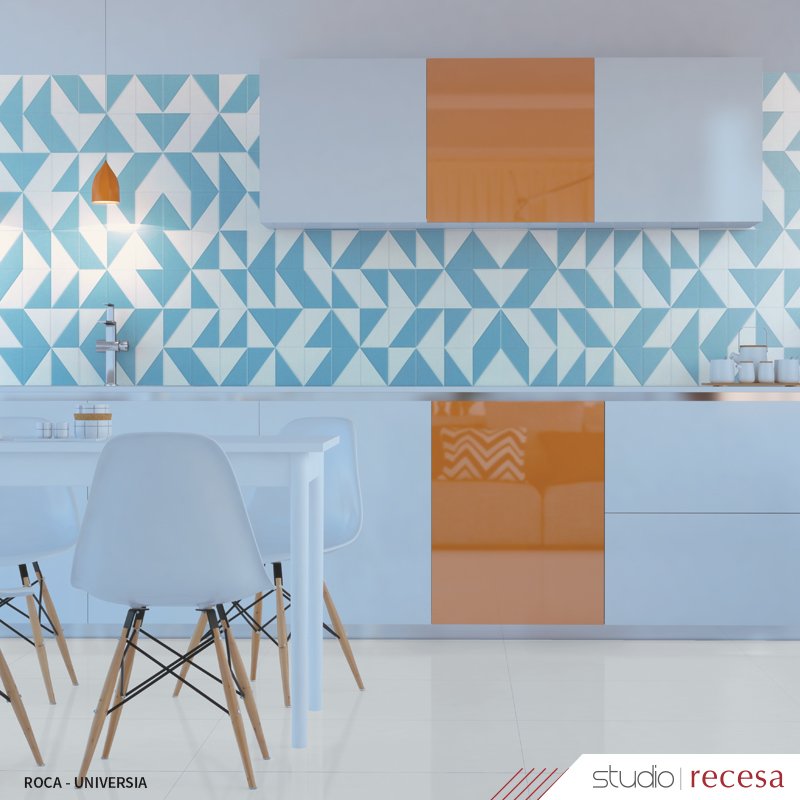 studio_recesa's tweet photo. A combinação de revestimentos coloridos pode trazer um charme extra à decoração de uma casa. Inspire-se! #porcelanato https://t.co/Hx0MxqbHXP