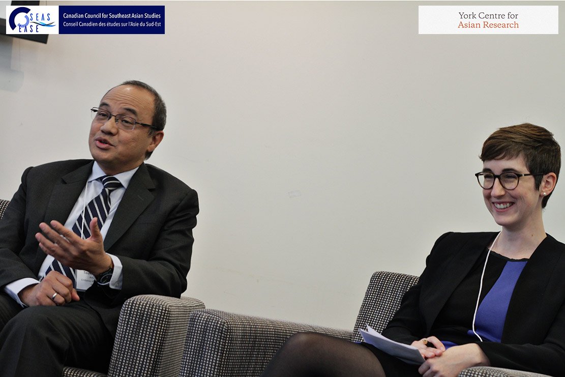 asia_york's tweet photo. "#ASEAN is sexy." Teuku Faizasyah, Ambassador of Indonesia to Canada, speaking at #CCSEAS2017
@KBRI_Ottawa
#CCSEAS
@irenepoet
@st_martel https://t.co/k0npg1xQsN