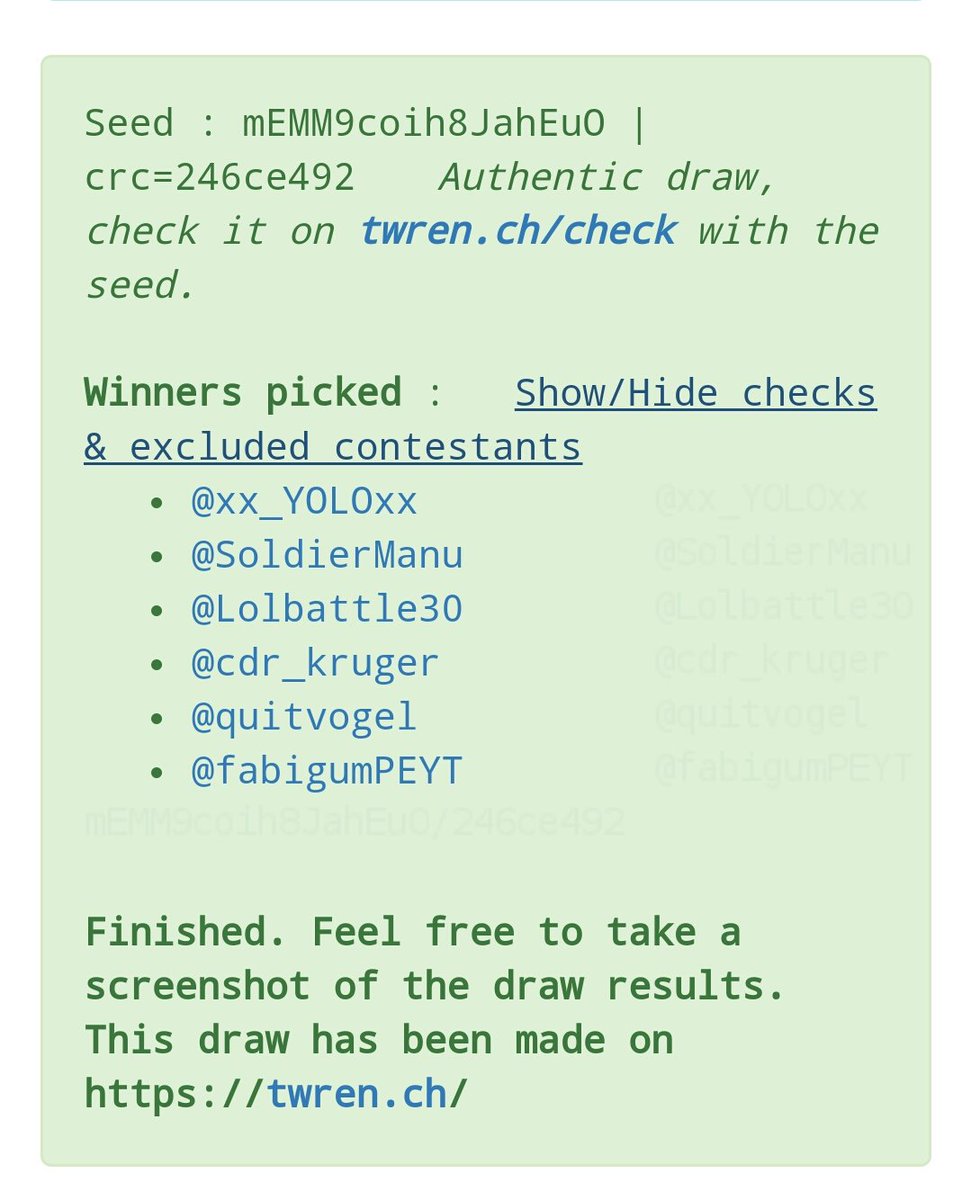 ZeroGives's tweet photo. Winners Winners!
Grats my dudes! https://t.co/VsAi4BPF4c