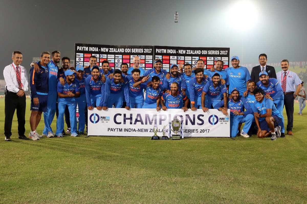 ICC's tweet photo. What a series! Recap how India shattered New Zealand's dreams of a historic win with a 6 run win in Kanpur #INDvNZ 

https://t.co/PFw0zkK7om https://t.co/F9Itv2GqVJ