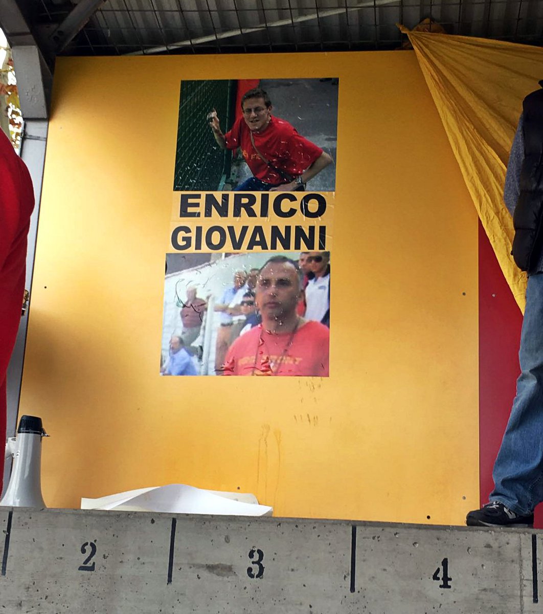 AcBraAsd's tweet photo. #EnricoGrosso e #GiovanniMessa #sempreconnoi #SettoreA #BraFront #amici #tifosi #giallorossi #braisinmyheart 💛❤️💛❤️ https://t.co/A7h3ptcnoy