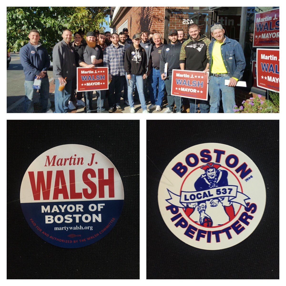 Thank you Local 537 for a great weekend in Allston Brighton! #teamwalsh #MartyforBoston <a href="/AB4Marty/">AB4Marty</a>