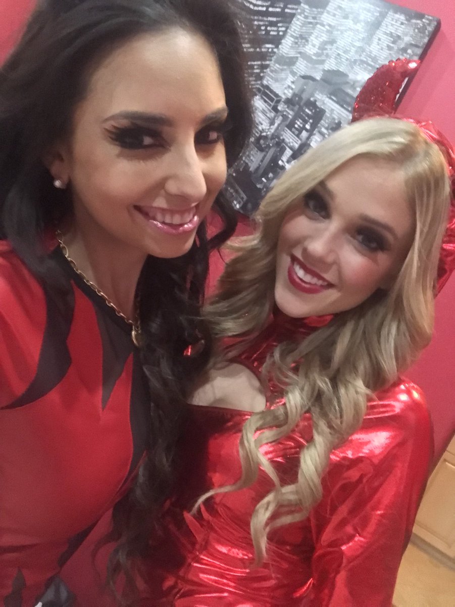 kaliroses's tweet photo. We were sneaky lil devils last night lol @TrinityStClair 
“Hold up, hold my tail” 😂😈👹 https://t.co/mpQQhKOmod