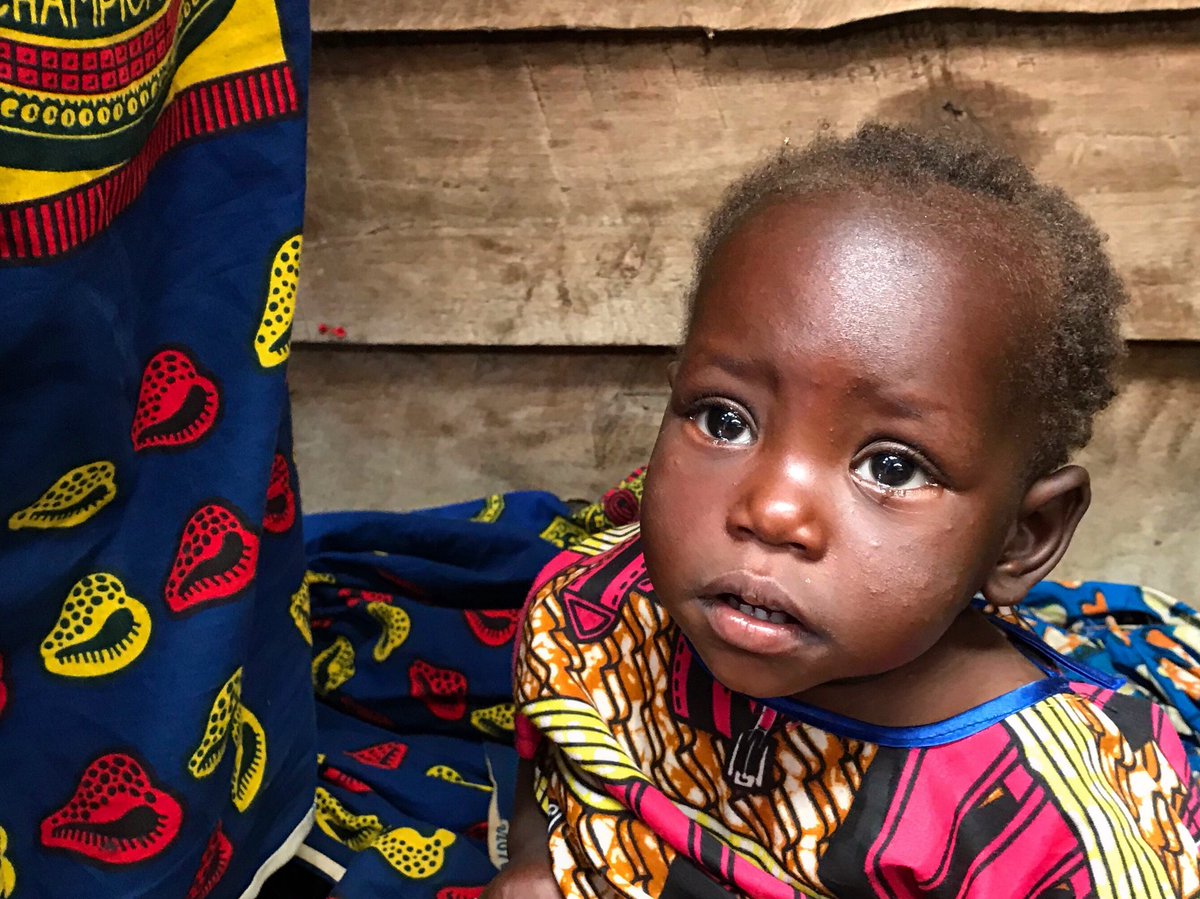 WFPChief's tweet photo. I don’t go to bed at night thinking about the kids we’ve fed today. I go to bed crying over those we didn’t. #ZeroHunger #WFP #Kasai #DRC https://t.co/YsAHjsFc4x