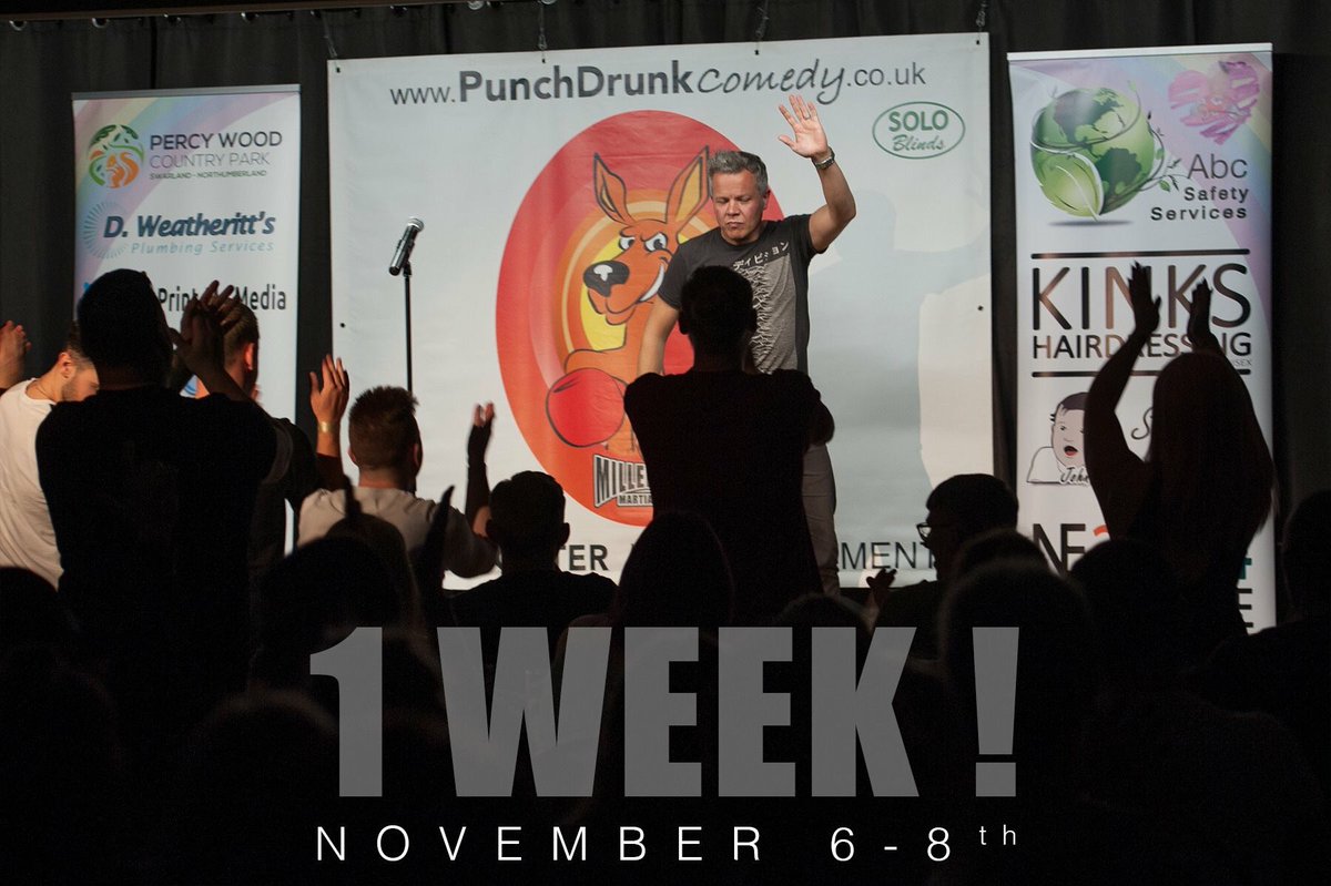 🎭 Punch-Drunk returns 1 WEEK tomorrow!

🎟 Tickets / Info here: bit.ly/PDC-Tickets