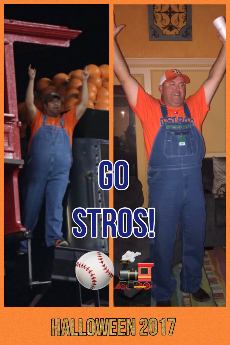 RockinnRR's tweet photo. @AstrosTrainGuy 🚂⚾️ #HoustonAstros #ALCSChamps #WorldSeries2017 #Halloween2017 https://t.co/76oTACjwfp