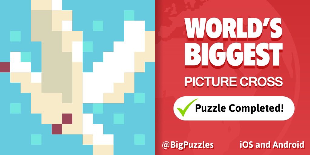mlaseman's tweet photo. I've just completed 'Dove' in World's Biggest Picture Cross.

It's free https://t.co/cAnfV3QFki #WBPC https://t.co/chQxnQBrK7