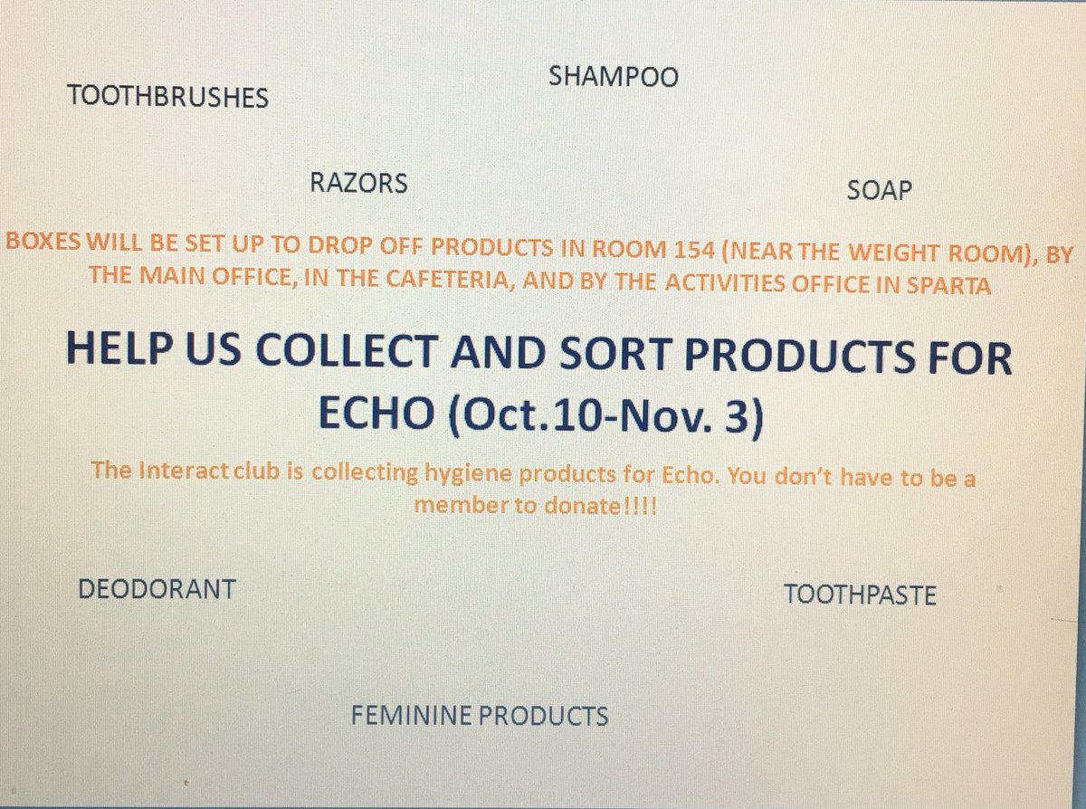 Interact_WSHS's tweet image. please help us collect items for echo!!!! food stamps don't cover these items so it would be a huge help to those who need them
