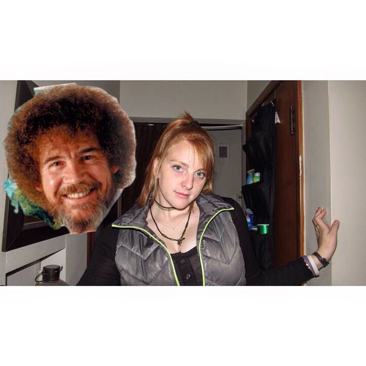 Blessed to have the same birthday as the man himself, bob ross. happy 75th to you, & 20th to me. 