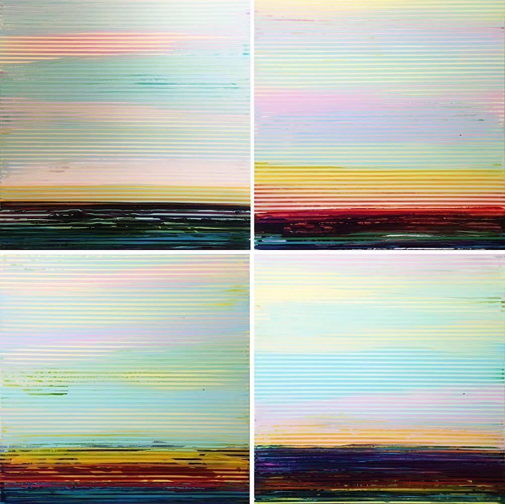 skeirgallery's tweet photo. This collection of 'Weaving Landscapes' is brand new &amp; on exhibit now @skeirgallery ! 🎨
#contemporaryart #canadianart #greatcolours 
#Weavi… https://t.co/1d6ONFAsFP