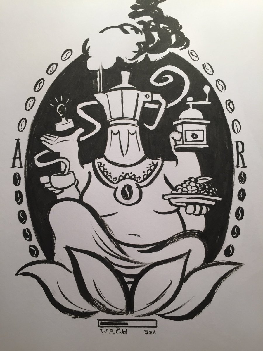 DerFlixxx's tweet photo. Tag 29: Kaffésha - Göttin des Morgens und der langen Nächte

#inktoberday29 #inktober2017 #fabelwesenallerart https://t.co/aemDDQqt2Q