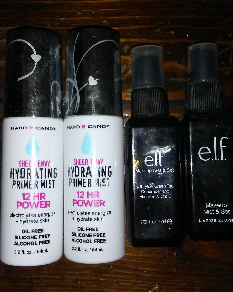 Vizvonde's tweet photo. #hardcandy #primermist  #elf #primermist #repurchased @HardCandyLife @elfcosmetics https://t.co/qCL80s9jZl