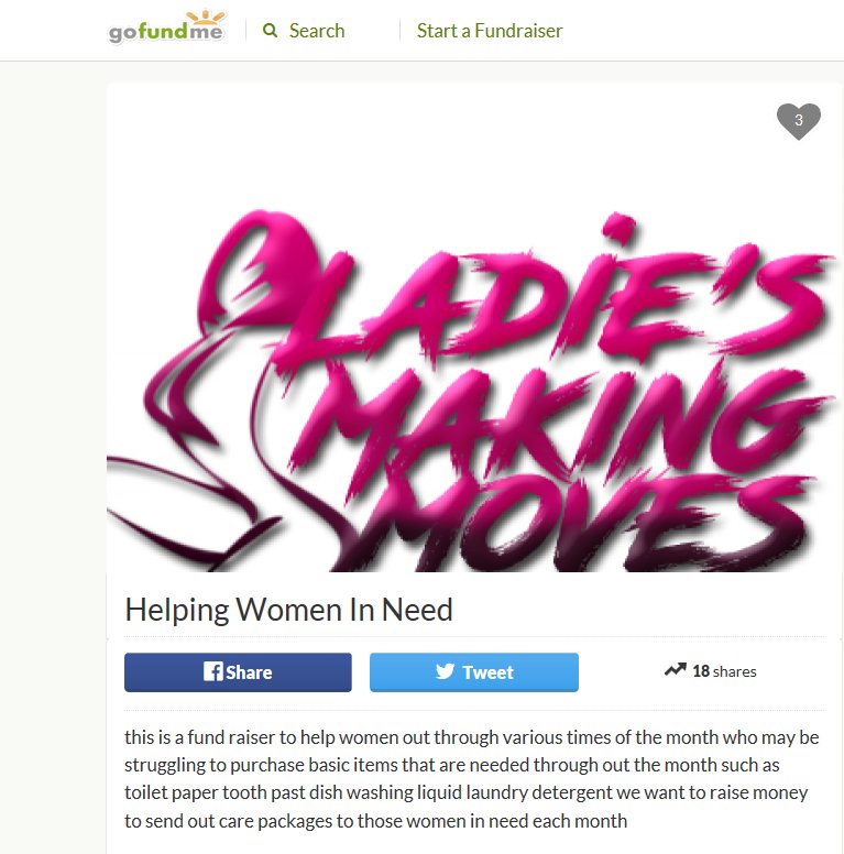 MZLADYG216's tweet photo. Have you done it yet ? Take a moment to #Donate &amp; #Share @LadiesMM fundraiser  https://t.co/jDfVziZYT9 #LadiesMakingMoves #QueensInPower https://t.co/LHMb7l0tv0