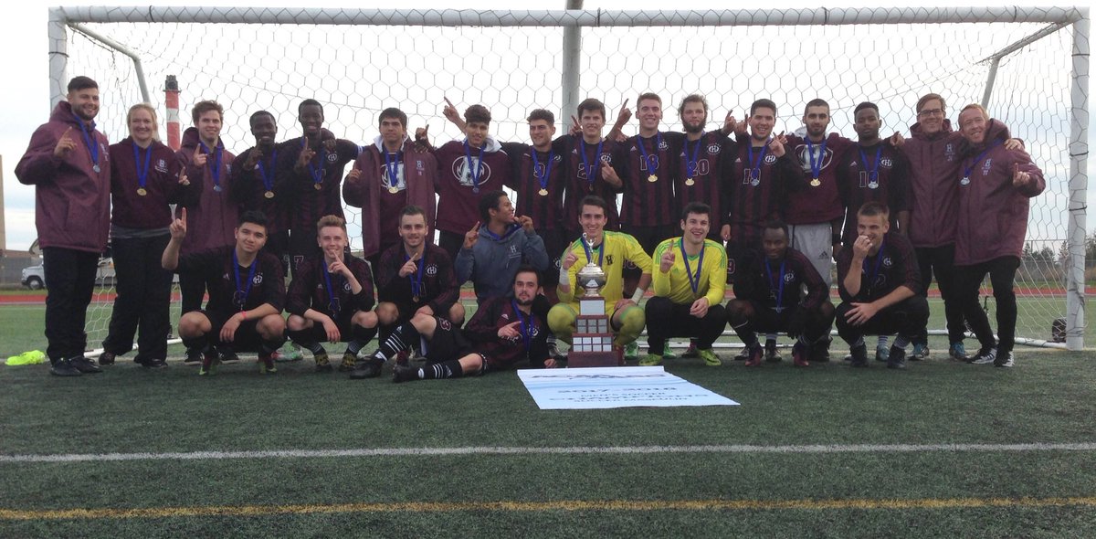 HC_Hurricanes's tweet photo. Your 2017-18 ACAA Men's soccer champions - @CanesMSoccer !!! Celebrate and prepare for Vancouver Island boys!!!! https://t.co/jO886y7Wmq