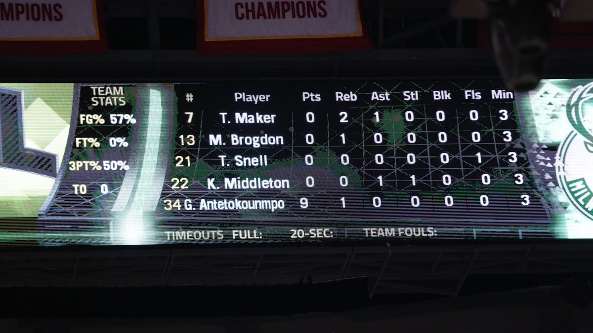 Giannis 9 Hawks 2  #FearTheDeer https://t.co/gVVewfmP05