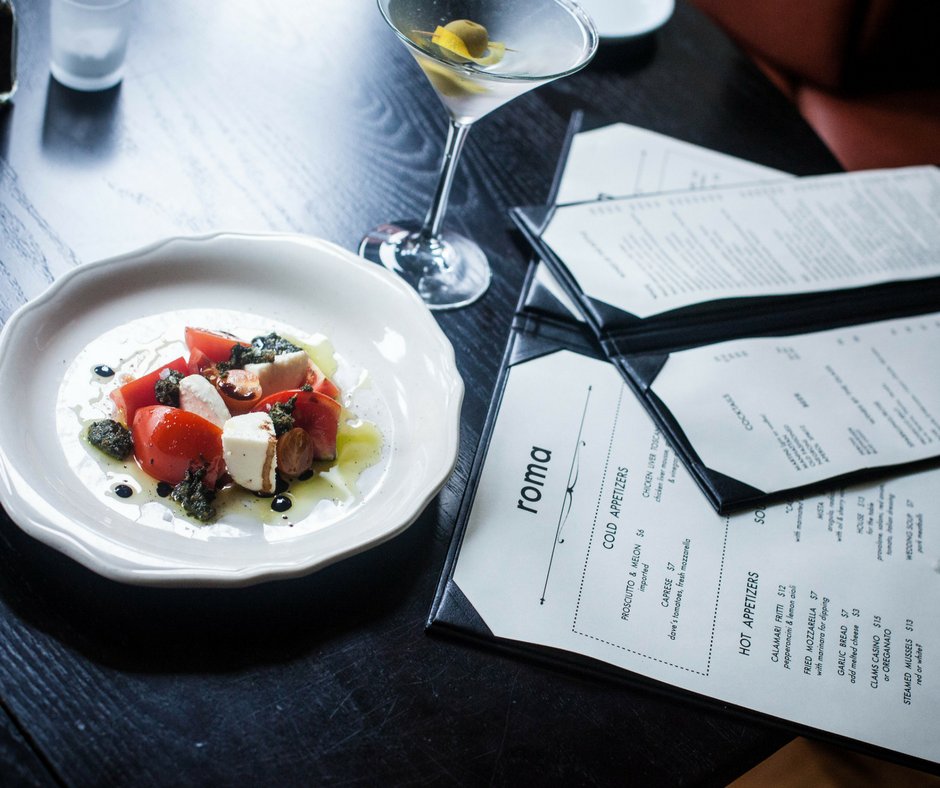 "One cannot think well, love well, sleep well, if one has not dined well." We couldn't agree more! | #PortlandMaine #RomaPortland