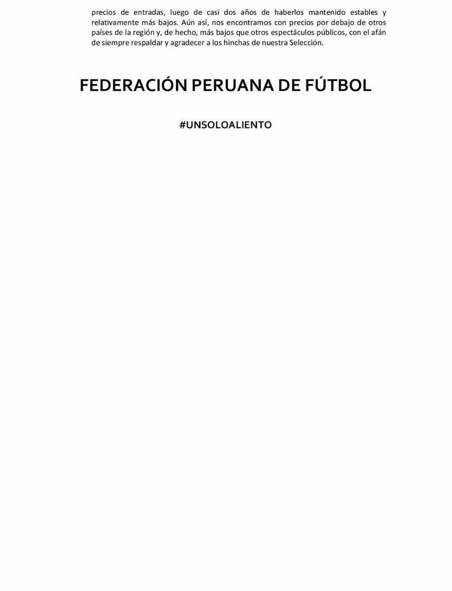 TuFPF's tweet photo. #ComunicadoFPF sobre las entradas para el partido entre @SeleccionPeru y Nueva Zelanda: https://t.co/Gk0ZOZtyJU https://t.co/FKW4mu1FgM