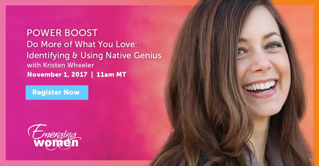 emergingW's tweet photo. Simple daily practices to do more of what you love. Register for this FREE #powerboost meet up: https://t.co/eHhXIH0ri3 #emergingwomen https://t.co/nwUBdmuF49