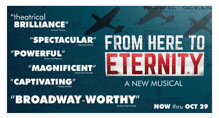 CeasarFBarajas's tweet photo. Happy Closing #FromHereToEternity @OgunquitPH🎶🎭It’s been my Honor to serve🇺🇸💙@SirTimRice #BoysOf41 #30YearMen #TrustTheJourney;💜 https://t.co/vcNObeT9kb