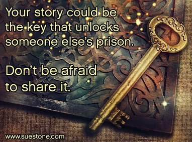Your story could be the key that unlocks someone else’s prison. 
Don’t be afraid to share it. 
#MondayMotivaton