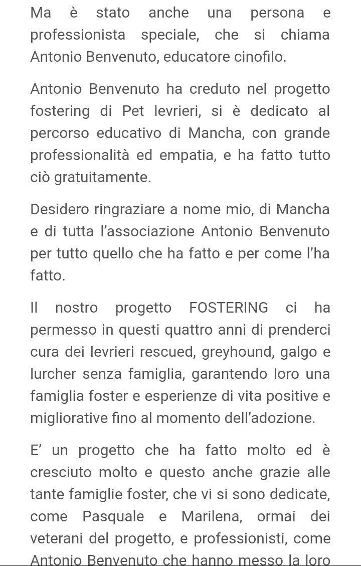 Mancha il #Galgo e la metamorfosi grazie al progetto #Fostering e ad Antonio Benvenuto #EducatoreCinofilo
petlevrieri.it/2017/10/29/man…