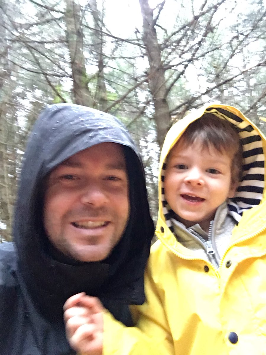 davetemplar1's tweet photo. “Daddy, look, I’m catching the rain!”  Great little hike yesterday.  When life gives you lemons..or something like that. #lifeofSi #forest❤️ https://t.co/K7iafV9p9Z