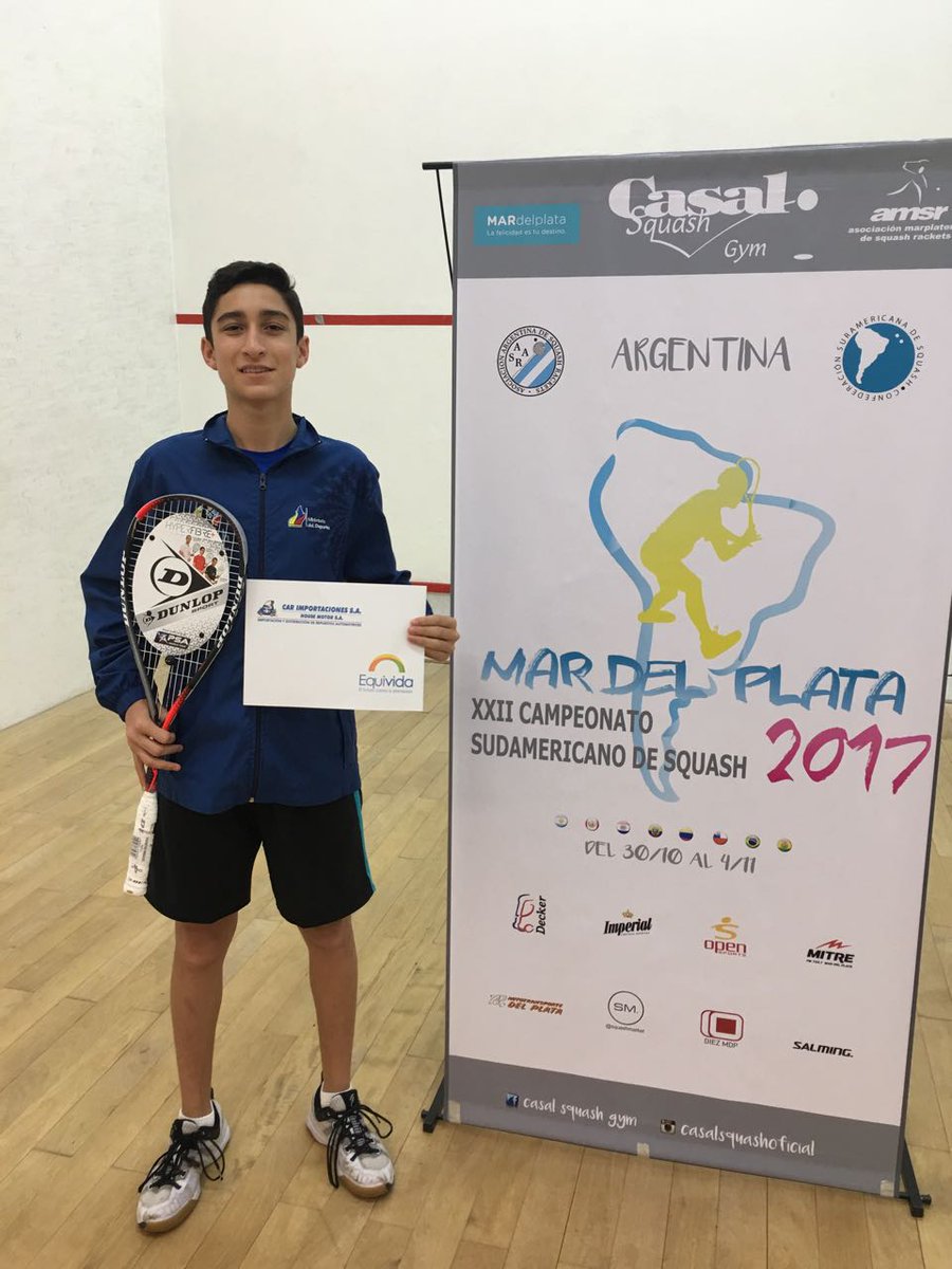 david_costales's tweet photo. Agradezco a mis auspiciantes que son : @Equivida, Car Importaciones S.A., @DropShotEC, @DunlopSquash , @PrestatynSquash https://t.co/hBWSCuCT8L