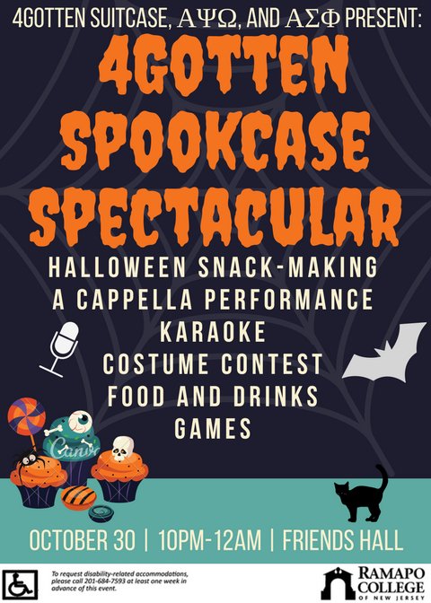 riffrunners's tweet photo. Tomorrow night! Join us, @AYORamapo, and Alpha Sigma Phi and at Friends Hall to celebrate Halloween with live music, food, games, and more! https://t.co/fbk9WALpPH