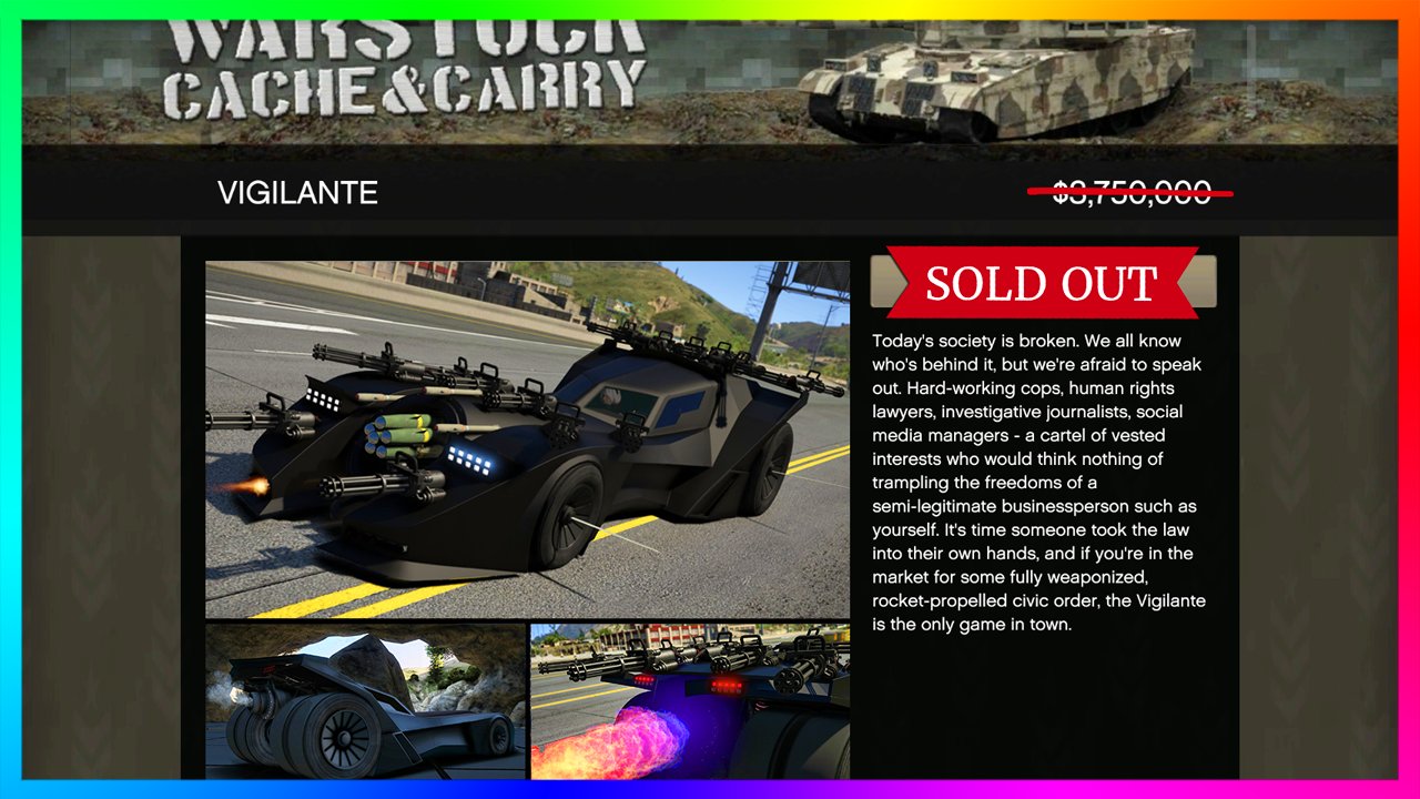 Ross on Twitter "Vigilante SOLD OUT! Is This NEW Vehicle In GTA