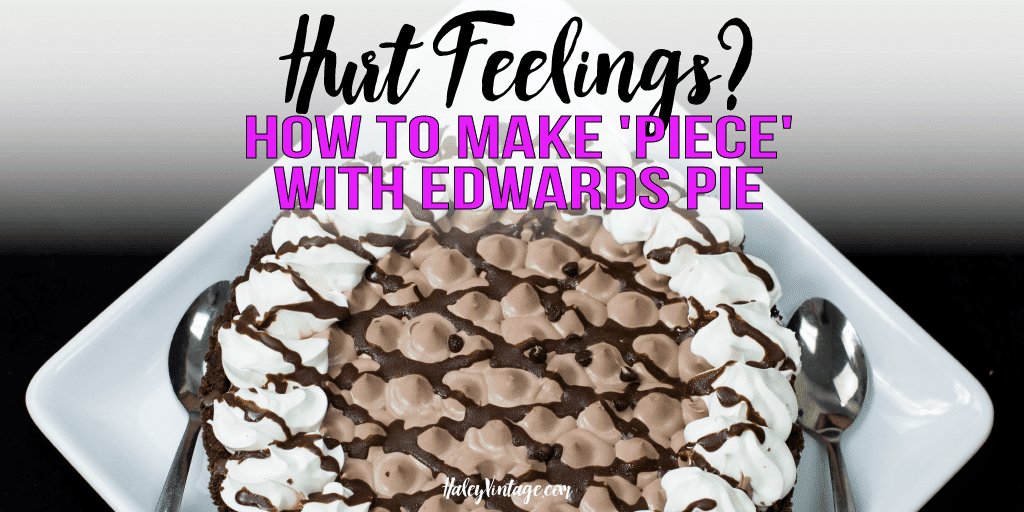 haleysvintage's tweet photo. Hurt Feelings? You Need to Know How to Make 'Piece' with Edwards Pie #ad https://t.co/1EGsgV2gQ7 #EdwardsPieceOffering #peace https://t.co/vATfrv798F