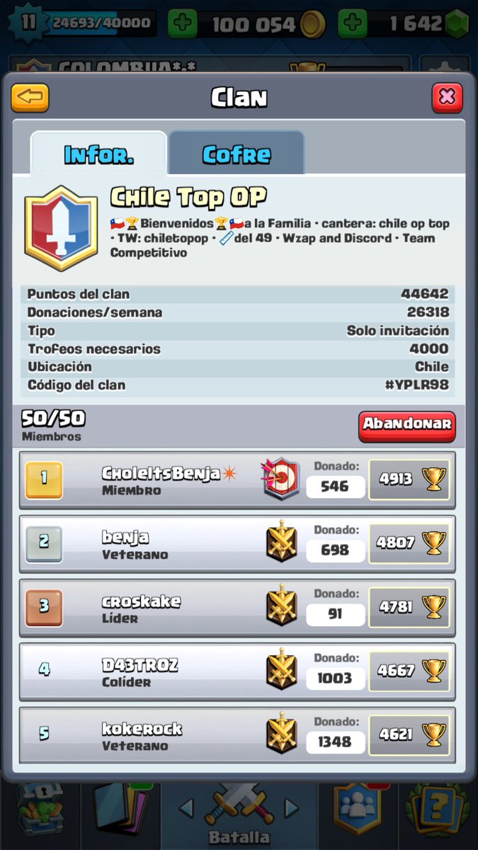 ¡SE BUSCA! entrenador y analista para nuestro team competitivo CHILE TOP OP💪contactarnos por interno☠