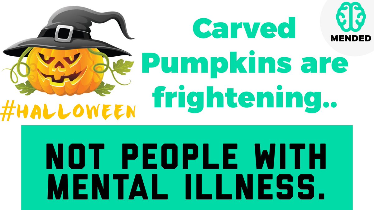 Mendednetwork's tweet image. Mental illness ≠ SCARY. 
Mental illness ≠ CRAZY. 
Mental illness ≠ CURSED

RT and SMASH the stigma. 😾

#Mended #MentalHealth #Halloween