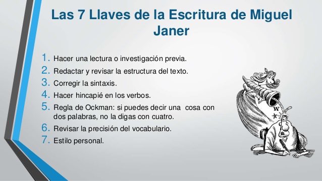 Yailacruz's tweet photo. El “Método Janer” del profesor Miguel Janer fomenta la escritura correcta siguiendo 7 llaves #comunicaIESA https://t.co/F5Vdm4qCsZ