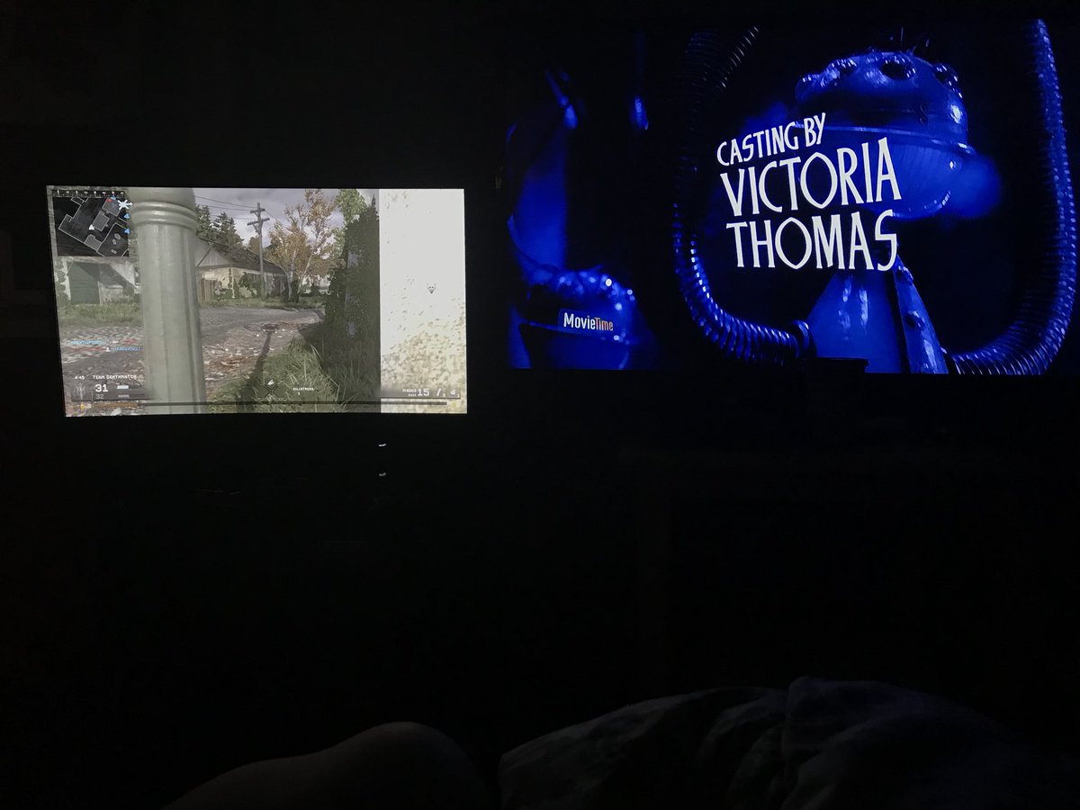 Watching spooky Halloween movies while my boyfriend plays COD 😂 #goals