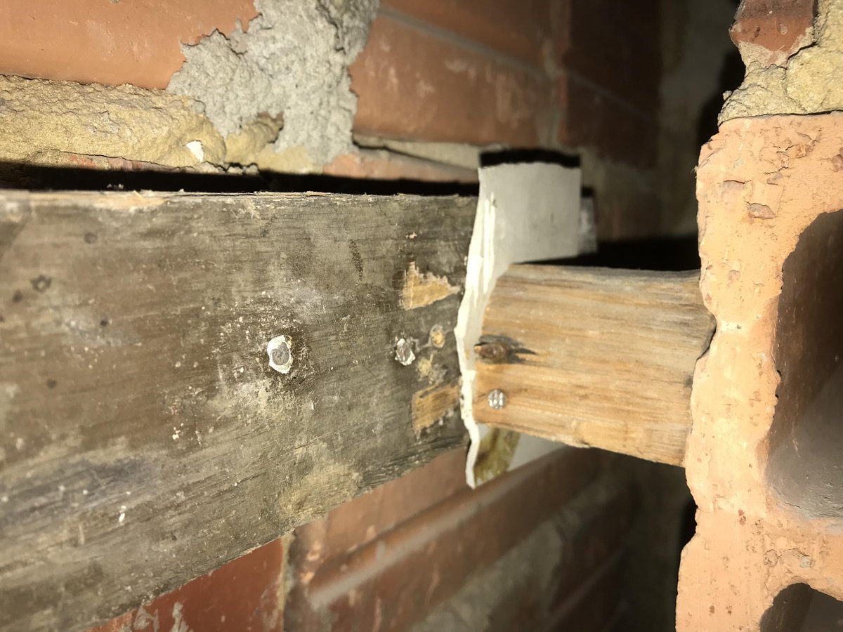 Grandmamavis's tweet image. James Smith at iRisC  Interesting find on a recent intrusive survey, #asbestos floor tiles used as packing material .