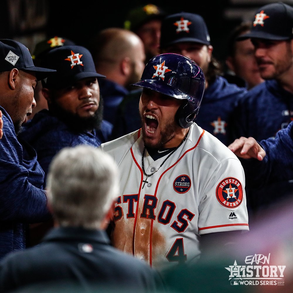 astros's tweet photo. Chaos at MMP. #EarnHistory https://t.co/nqX7CMBwC7