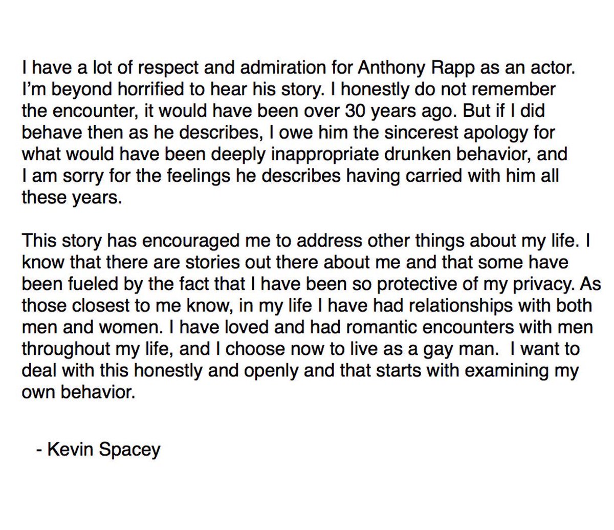 Anthony Rapp: Kevin Spacey Made A Sexual Advance Toward Me When I Was 14