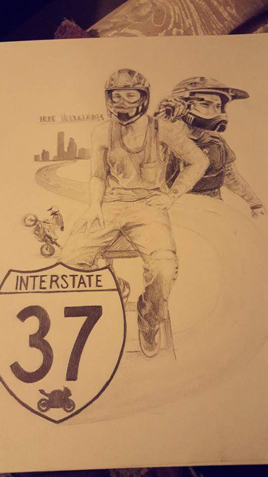Vampirella1916's tweet photo. The amazing artwork my kid did for my buddy. She presented it to his mom today and ya there were tears.
#artist #fallenrider #motorcycle https://t.co/QgY46qtbyH