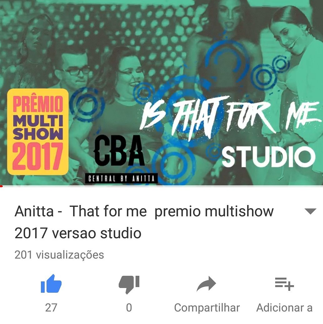 infocbanitta's tweet photo. Já está disponível a versão de #Thatforme usada no Prêmio multishow 2017 link na bio* https://t.co/qHshSgRGBv