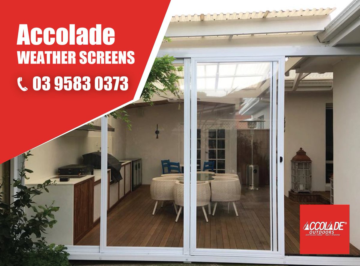 AccoladeScreens's tweet photo. Let Accolade® Weather Screens Take Your Outdoor Experience to the Next Level!
https://t.co/XS68MrZ1l8
#WeatherScreens https://t.co/JdusCvwt50